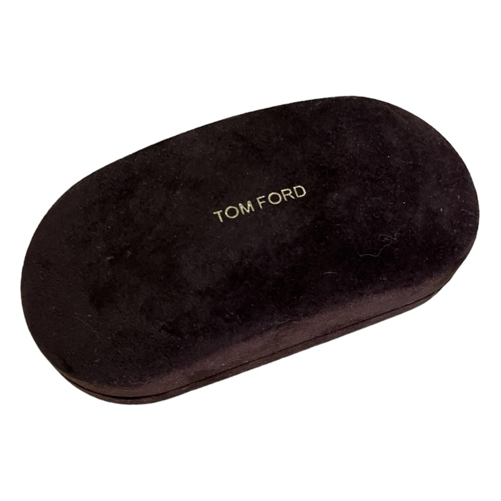 TOM FORD BROWN AUTHENTIC SUNGLASSES EYEGLASSES CLAMSHELL CASE